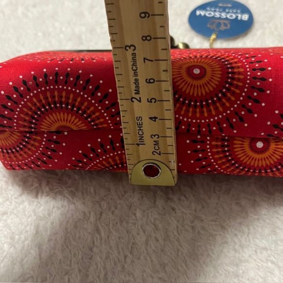 Womens Wallet Snap Button Closure Blossom Cape Town Red Orange Wallet - Picture 10 of 10